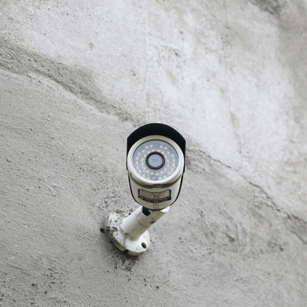 cctv camera on wall